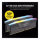 رم کامپیوتر DDR5 کورسیر مدل VENGEANCE RGB AMD EXPO دو کاناله 5600 مگاهرتز CL40 ظرفیت 32 گیگابایت پلازا دیجیتال