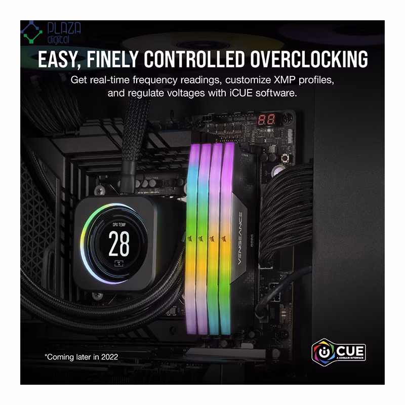 رم کامپیوتر DDR5 کورسیر مدل VENGEANCE RGB دو کاناله 7000 مگاهرتز CL36 ظرفیت 48 گیگابایت پلازا دیجیتال