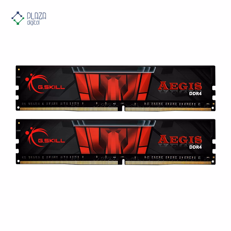رم کامپیوتر DDR4 جی اسکیل مدل Aegis دو کاناله 3200 مگاهرتز CL16 ظرفیت 16 گیگابایت پلازا دیجیتال
