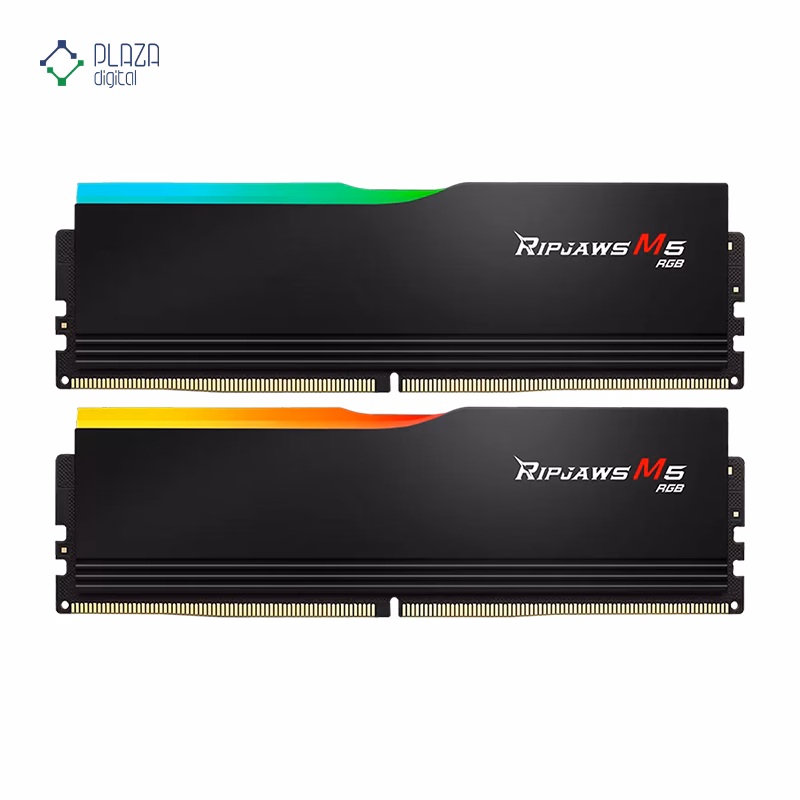 رم کامپیوتر DDR5 جی اسکیل مدل Ripjaws M5 RGB دو کاناله 5600 مگاهرتز CL30 ظرفیت 32 گیگابایت پلازا دیجیتال
