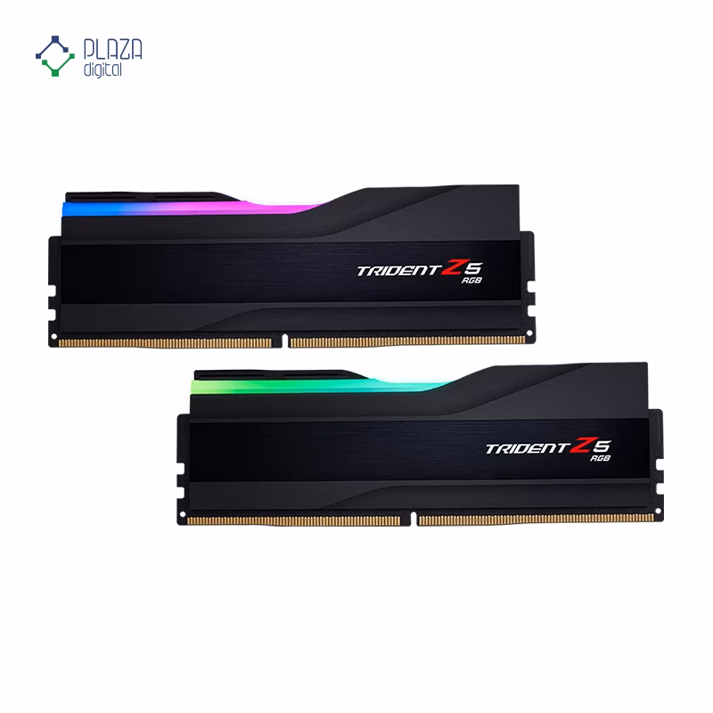 رم کامپیوتر DDR5 جی اسکیل مدل Trident Z5 RGB دو کاناله 7200 مگاهرتز CL34 ظرفیت 32 گیگابایت پلازا دیجیتال