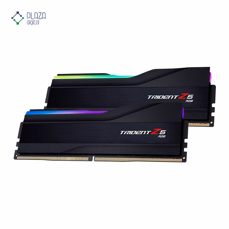 رم کامپیوتر DDR5 جی اسکیل مدل Trident Z5 RGB دو کاناله 7200 مگاهرتز CL34 ظرفیت 32 گیگابایت پلازا دیجیتال