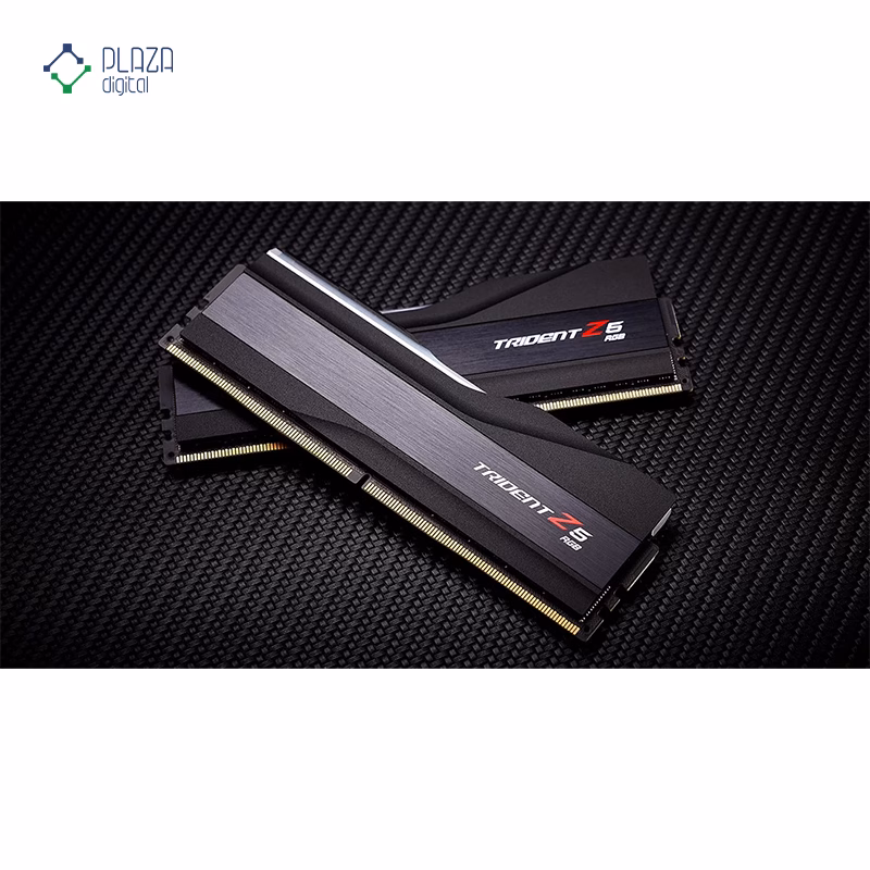 رم کامپیوتر DDR5 جی اسکیل مدل Trident Z5 RGB دو کاناله 7200 مگاهرتز CL34 ظرفیت 32 گیگابایت پلازا دیجیتال
