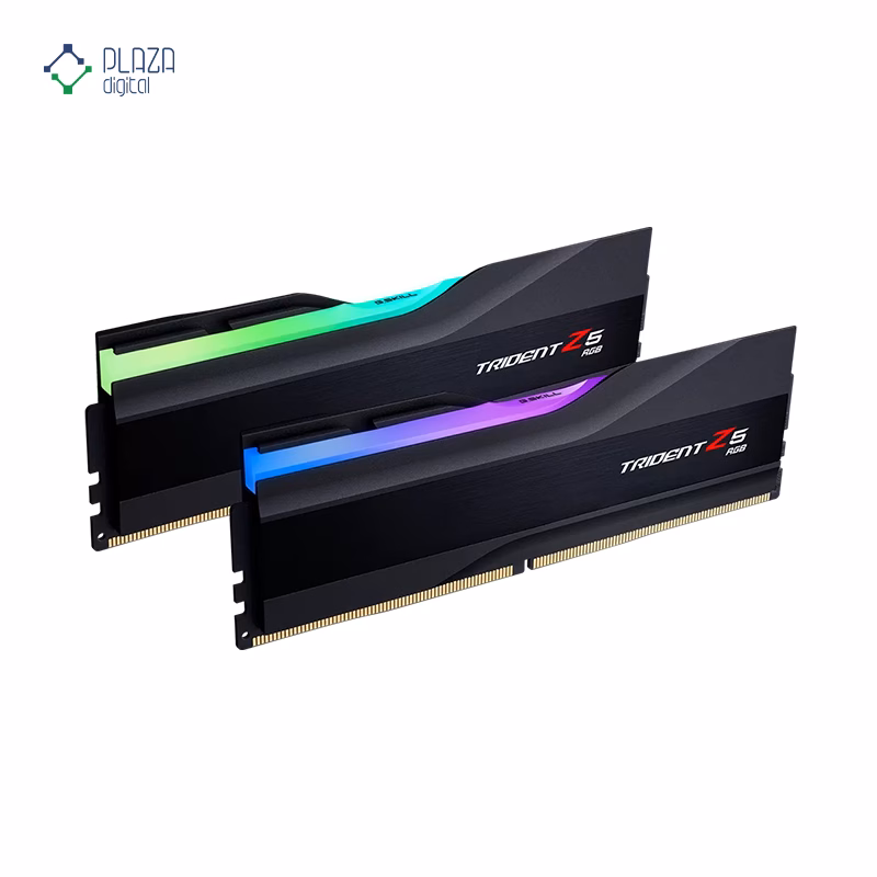 رم کامپیوتر DDR5 جی اسکیل مدل Trident Z5 RGB دو کاناله 6400 مگاهرتز CL32 ظرفیت 64 گیگابایت پلازا دیجیتال