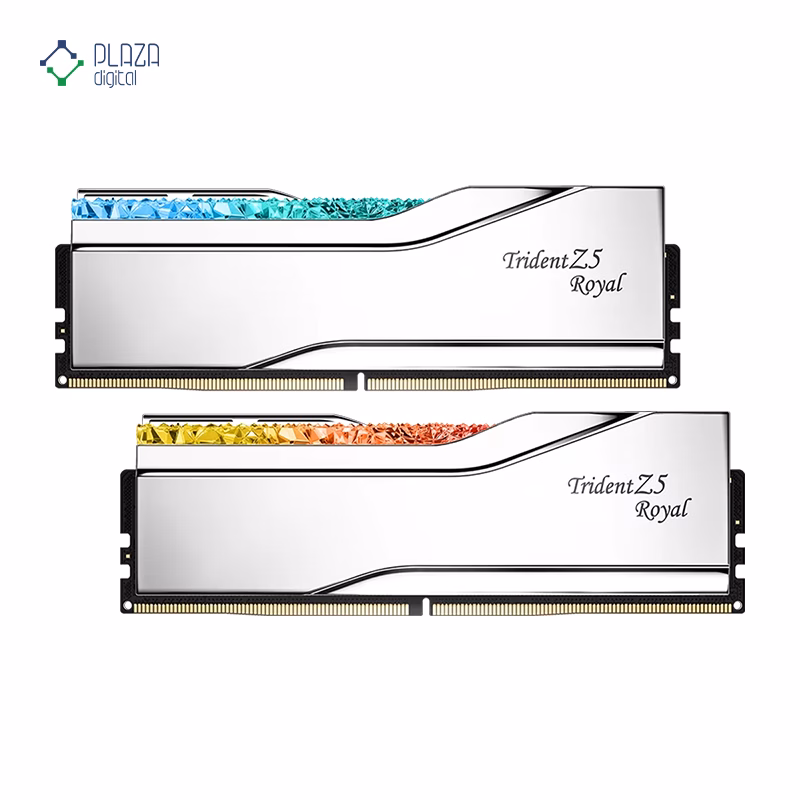 رم کامپیوتر DDR5 جی اسکیل مدل Trident Z5 Royal دو کاناله 6400 مگاهرتز CL32 ظرفیت 32 گیگابایت پلازا دیجیتال