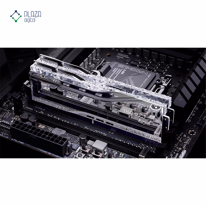 رم کامپیوتر DDR5 جی اسکیل مدل Trident Z5 Royal دو کاناله 6400 مگاهرتز CL32 ظرفیت 32 گیگابایت پلازا دیجیتال