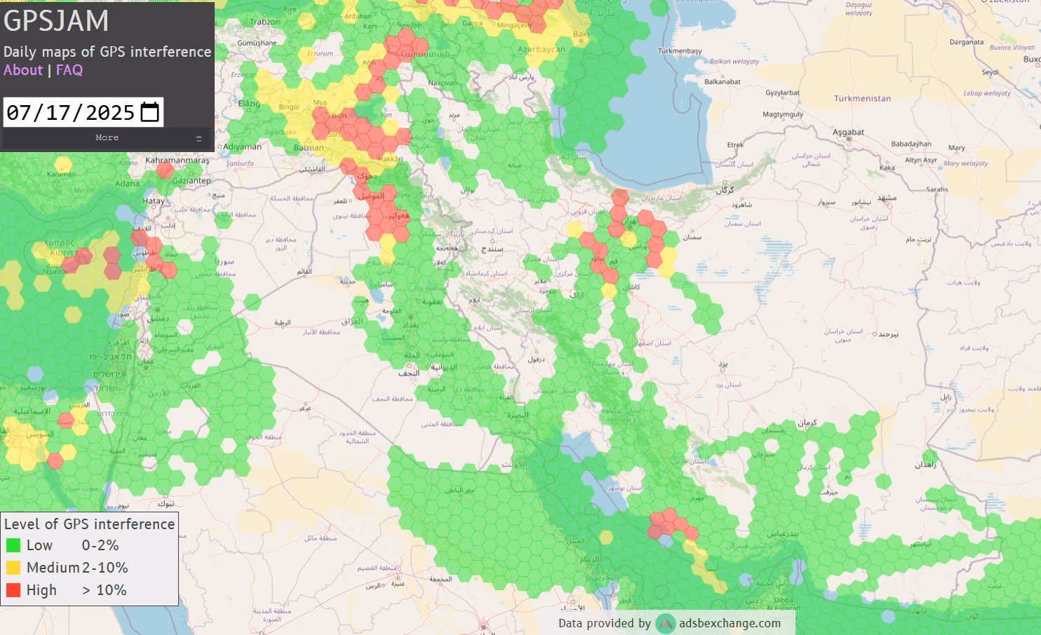 اختلال gps امروز 15 مرداد ماه ۱۴۰۴ 4 اختلال GPS امروز