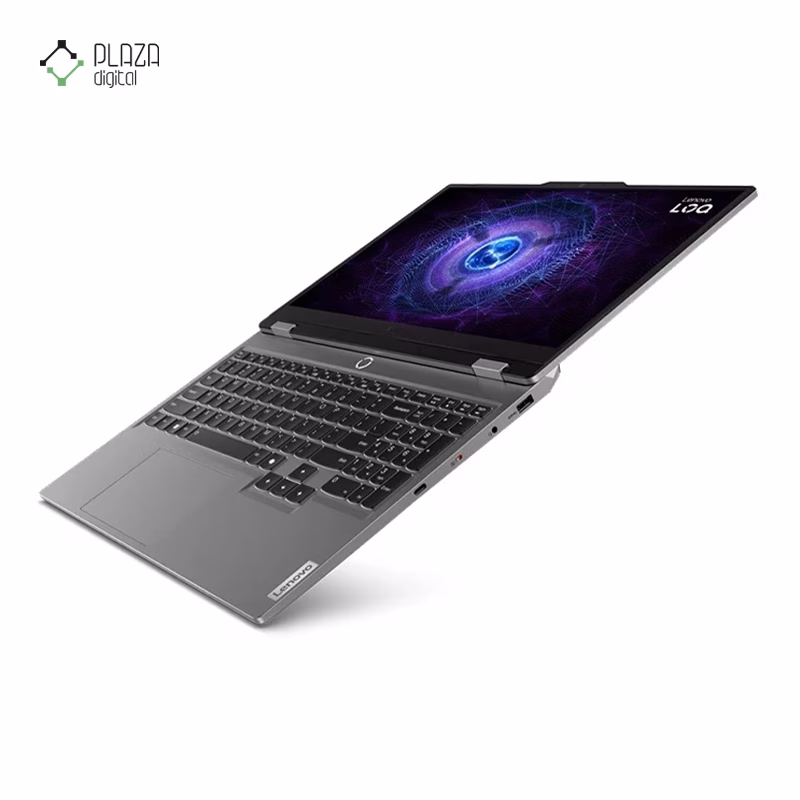 نمای باز شده لپ تاپ لنوو 15.6 اینچی مدل LOQ i5 13450HX 12GB 512GB RTX3050 پلازا دیجیتال