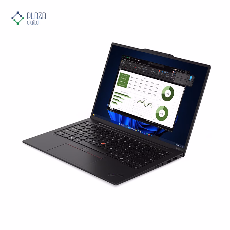 نمای سمت چپ لپ تاپ لنوو 14 اینچی مدل ThinkPad X1 Carbon Ultra 7 155U 32GB 1TB پلازا دیجیتال