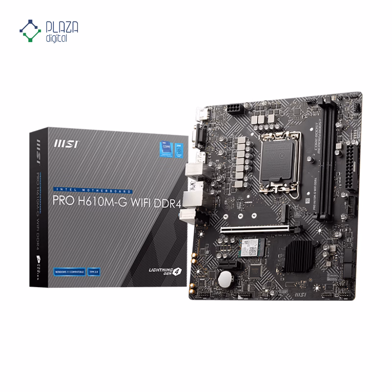 جعبه مادربرد ام اس آی مدل PRO H610M-G WIFI DDR4 پلازا دیجیتال