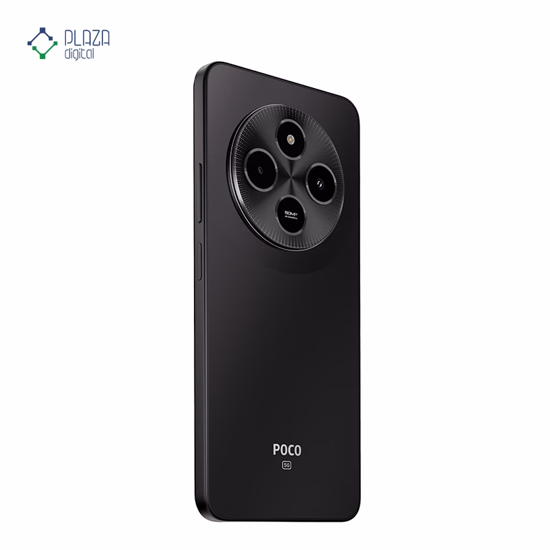 نمای پشت گوشی موبایل پوکو مدل M7 5G ظرفیت 128 گیگابایت رم 6 گیگابایت رنگ مشکی پلازا دیجیتال