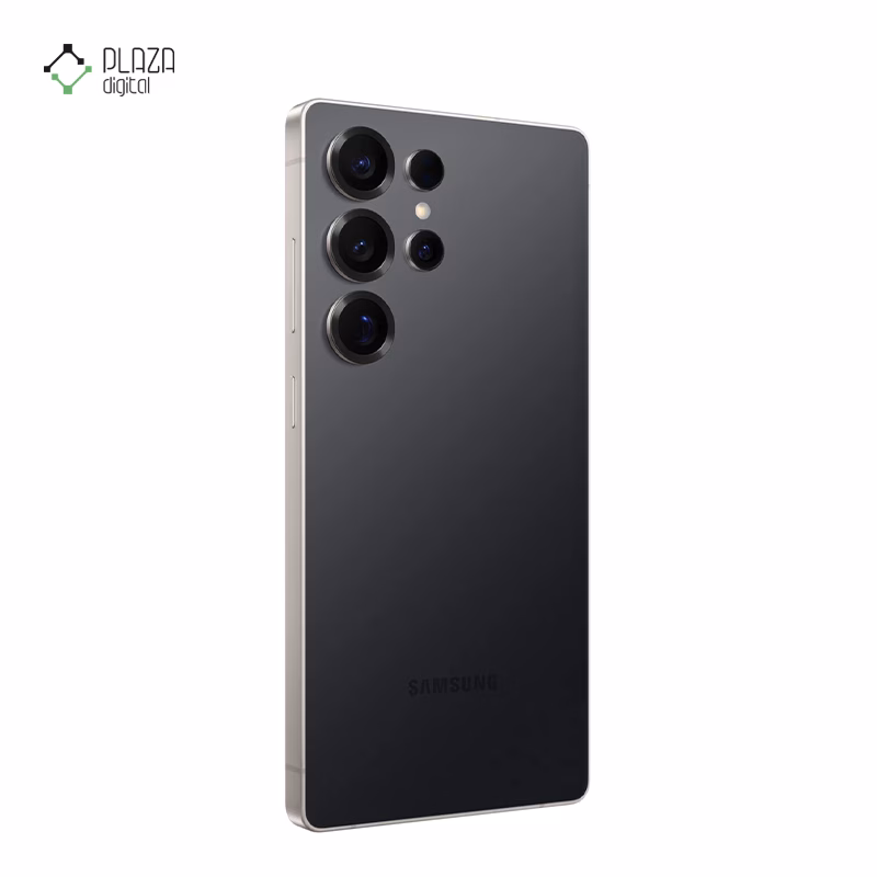 نمای پشت گوشی موبایل سامسونگ مدل Galaxy S25 Ultra ظرفیت 512 گیگابایت رم 12 گیگابایت - ویتنام رنگ مشکی پلازا دیجیتال