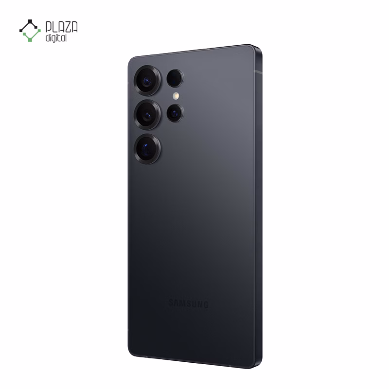 نمای پشت گوشی موبایل سامسونگ مدل Galaxy S25 Ultra ظرفیت 512 گیگابایت رم 12 گیگابایت - ویتنام رنگ مشکی تیره پلازا دیجیتال