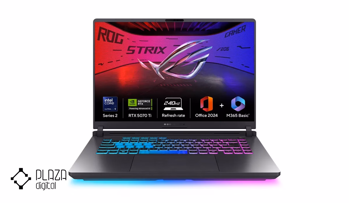 بهترین لپ تاپ های بازار ایران 14 Asus-ROG-Strix-G16-G615LR-Ultra-9-275HX-64GB-RAM-4TB-SSD-RTX5070-Ti-plazadigital