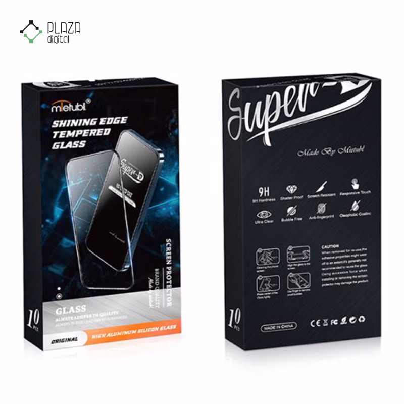 گلس شیشه ای گوشی اپل iPhone 14 Pro میتوبل مدل Super D پلازادیجیتال