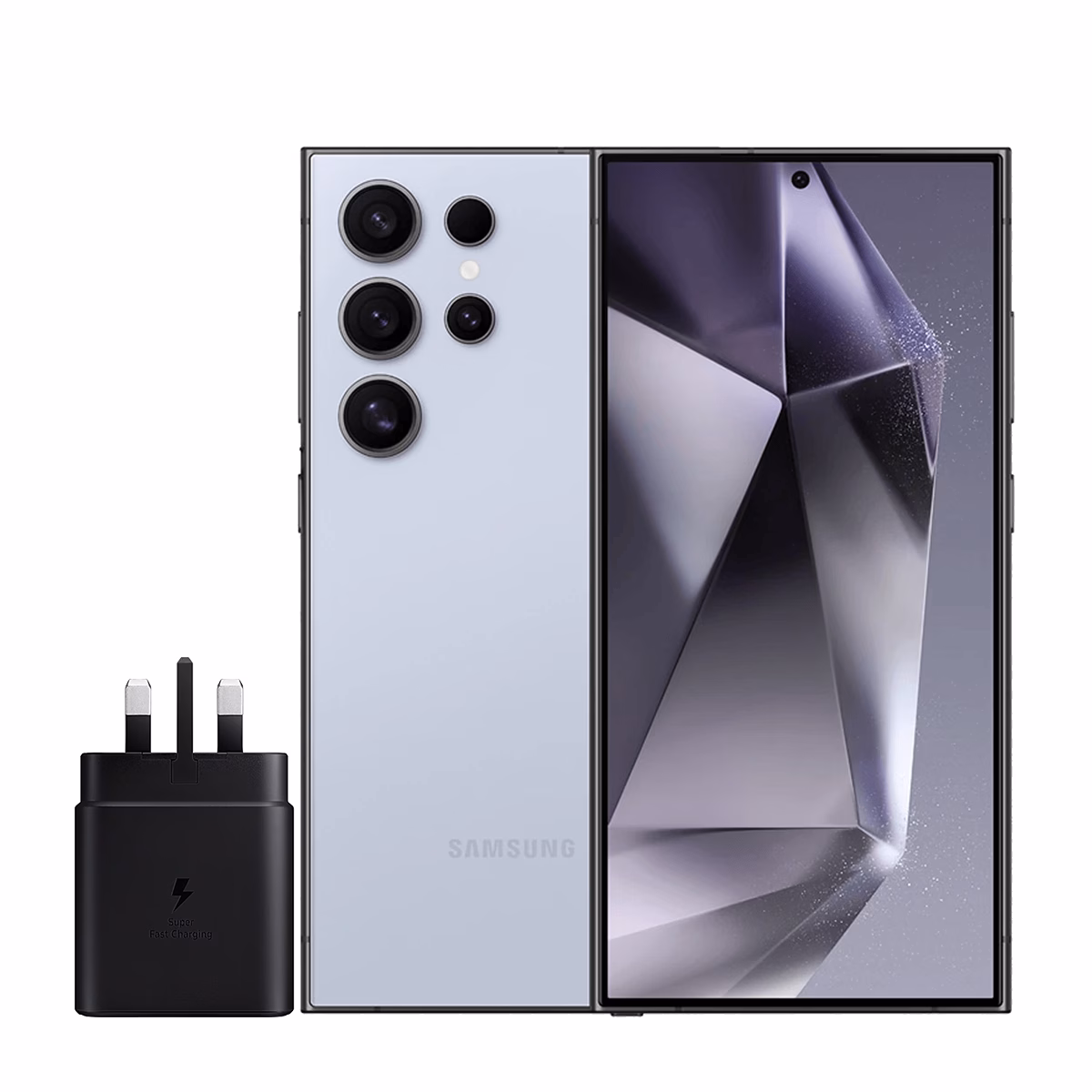 گوشی موبایل سامسونگ مدل Galaxy S24 Ultra ظرفیت 256 گیگابایت رم 12 گیگابایت – ویتنام همراه شارژر 45 وات سامسونگ آبی پلازادیجیتال