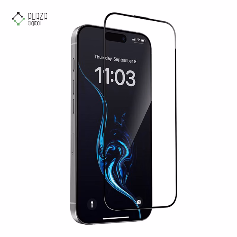 گلس شیشه ای گوشی اپل iPhone 16 Pro Max مدل Super D پلازادیجیتال