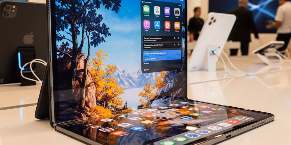 آیپد تاشو در راه است؛ مشخصات و زمان عرضه 12 apples foldable ipad