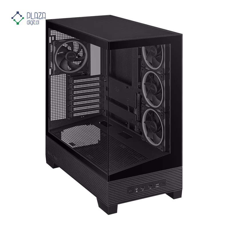 کیس کامپیوتر گیمینگ ایسوس مدل A31 PLUS رنگ مشکی پلازا دیجیتال
