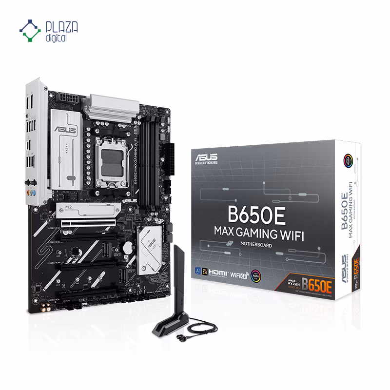 جعبه مادربرد ایسوس مدل B650E MAX GAMING WIFI D5 پلازا دیجیتال