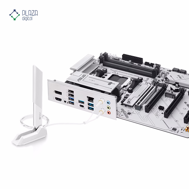 آنتن وای فای مادربرد ایسوس مدل B850 MAX GAMING WIFI W D5 پلازا دیجیتال