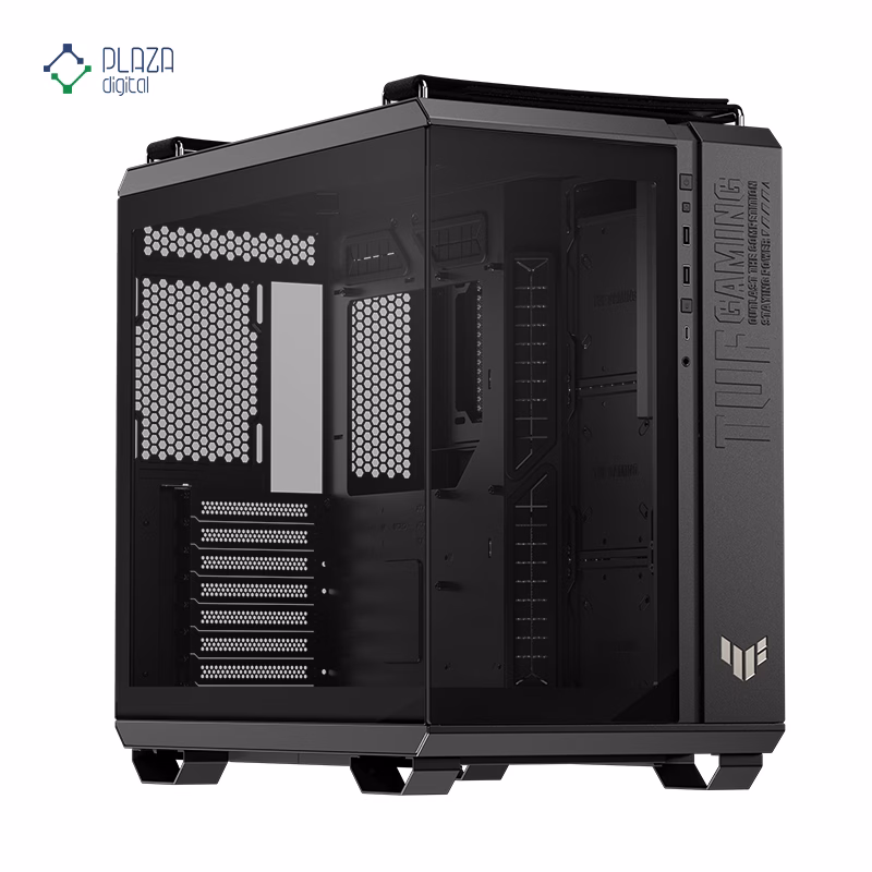 کیس کامپیوتر گیمینگ ایسوس مدل TUF Gaming GT502 Horizon رنگ مشکی پلازا دیجیتال