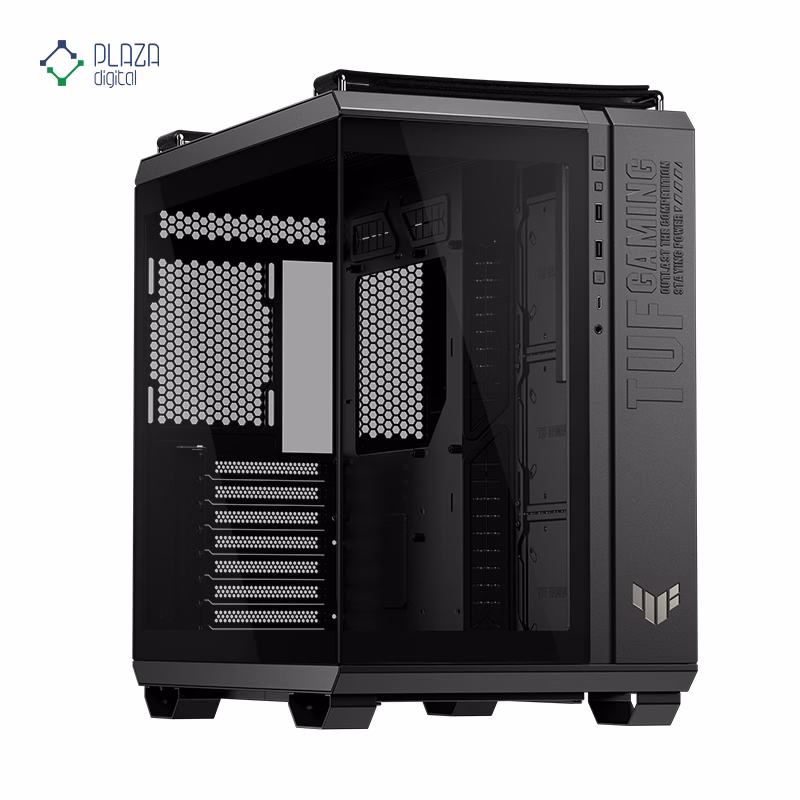 کیس کامپیوتر گیمینگ ایسوس مدل TUF Gaming GT502 Horizon رنگ مشکی پلازا دیجیتال