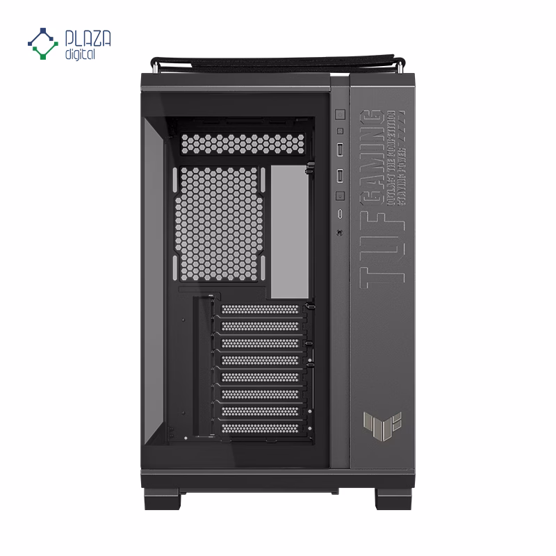 کیس کامپیوتر گیمینگ ایسوس مدل TUF Gaming GT502 Horizon رنگ مشکی پلازا دیجیتال