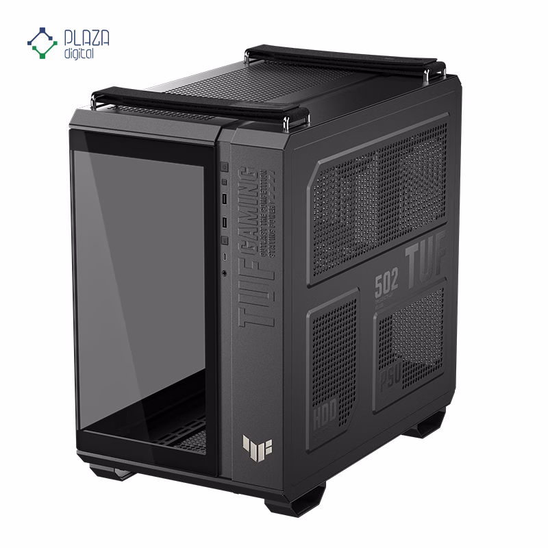 کیس کامپیوتر گیمینگ ایسوس مدل TUF Gaming GT502 Horizon رنگ مشکی پلازا دیجیتال