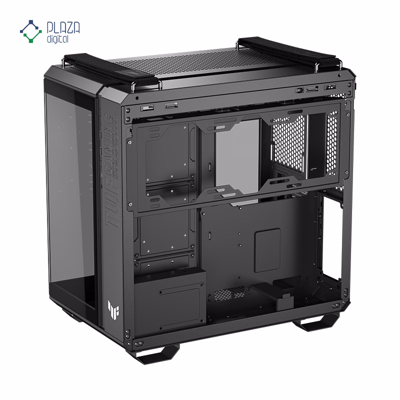 کیس کامپیوتر گیمینگ ایسوس مدل TUF Gaming GT502 Horizon رنگ مشکی پلازا دیجیتال