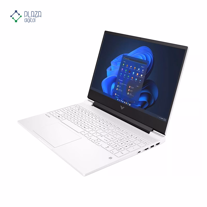 نمای سمت چپ لپ تاپ گیمینگ اچ پی 15.6 اینچی مدل Victus 15-fb2139nw R7 8845HS 16GB 2TB RTX3050 رنگ سفید پلازا دیجیتال