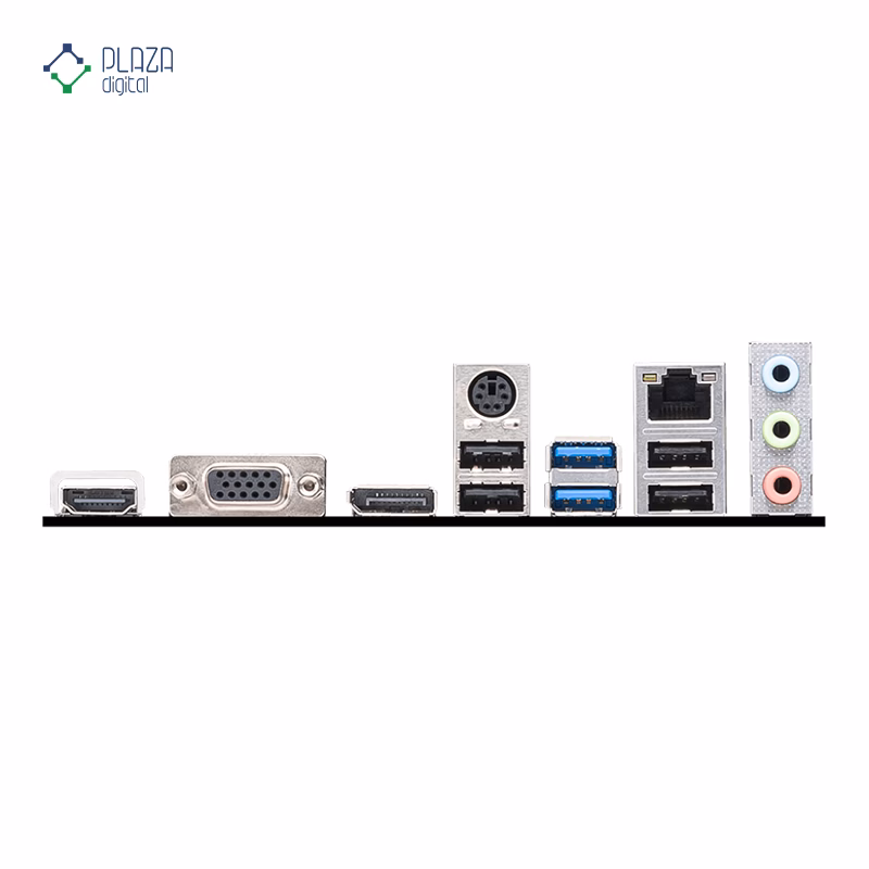 درگاه های مادربرد ام اس آی مدل PRO H610M-G D5 پلازا دیجیتال