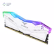 رم کامپیوتر DDR5 تیم گروپ مدل T-Force Delta RGB دو کاناله 5600 مگاهرتز CL38 ظرفیت 32 گیگابایت رنگ سفید پلازا دیجیتال