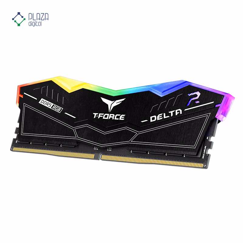رم کامپیوتر DDR5 تیم گروپ مدل T-Force Delta RGB دو کاناله 6000 مگاهرتز CL38 ظرفیت 32 گیگابایت پلازا دیجیتال