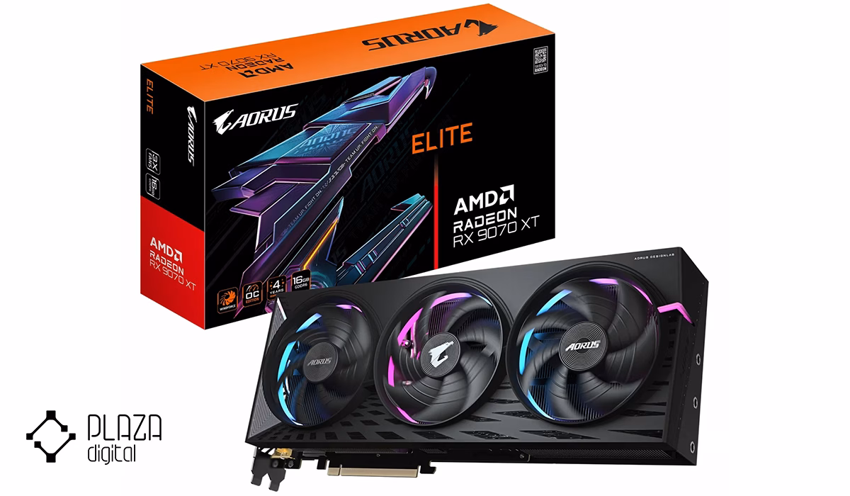 بهترین کارت گرافیک های کامپیوتر PC از اقتصادی تا بالارده 40 کارت گرافیک گیگابایت مدل AORUS Radeon RX 9070 XT ELITE 16G حافظه 16 گیگابایت