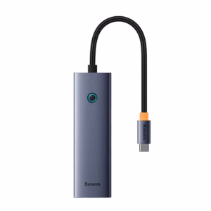 هاب Type-C باسئوس 4 پورت مدل Flite Series B0005280A813-00 خاکستری پلازادیجیتال