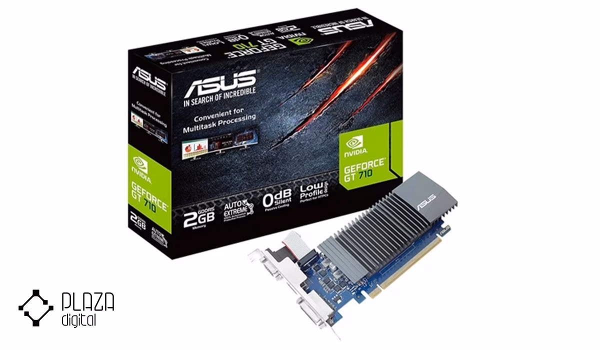 بهترین کارت گرافیک های کامپیوتر PC از اقتصادی تا بالارده 19 کارت گرافیک ایسوس مدل GT710-SL-2GD5-BRK حافظه 2 گیگابایت