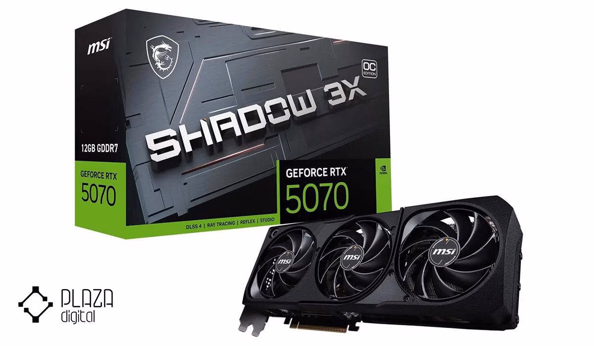 بهترین کارت گرافیک های کامپیوتر PC از اقتصادی تا بالارده 38 کارت گرافیک ام اس آی مدل GeForce RTX 5070 Shadow 3X حافظه 12 گیگابایت