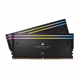 رم کامپیوتر DDR5 کورسیر مدل DOMINATOR TITANIUM RGB دو کاناله 7200 مگاهرتز CL40 ظرفیت 48 گیگابایت پلازا دیجیتال