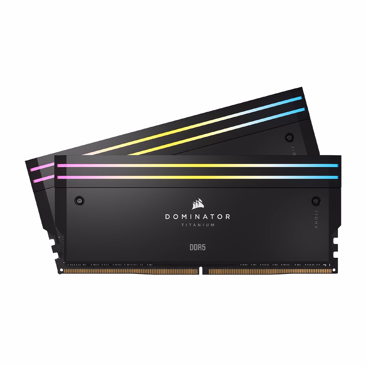 رم کامپیوتر DDR5 کورسیر مدل DOMINATOR TITANIUM RGB دو کاناله 7200 مگاهرتز CL40 ظرفیت 48 گیگابایت پلازا دیجیتال
