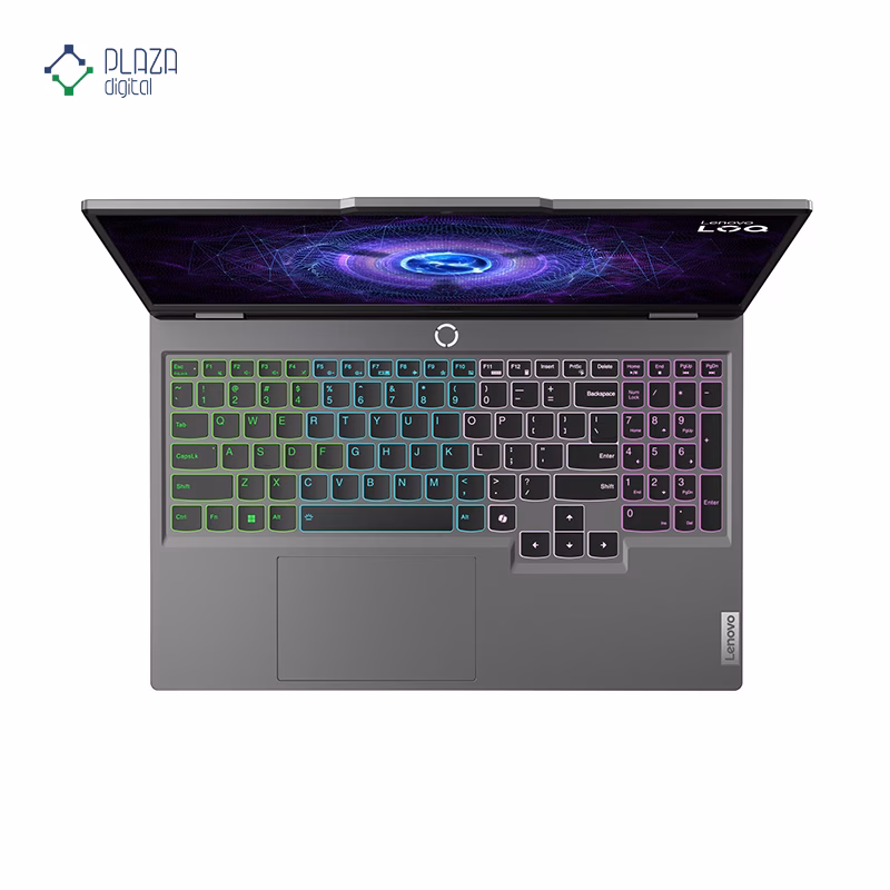 نمای کیبورد لپ تاپ گیمینگ لنوو 15.6 اینچی مدل LOQ 15IRX9 i5 13450HX 32GB 1TB RTX4050 پلازا دیجیتال