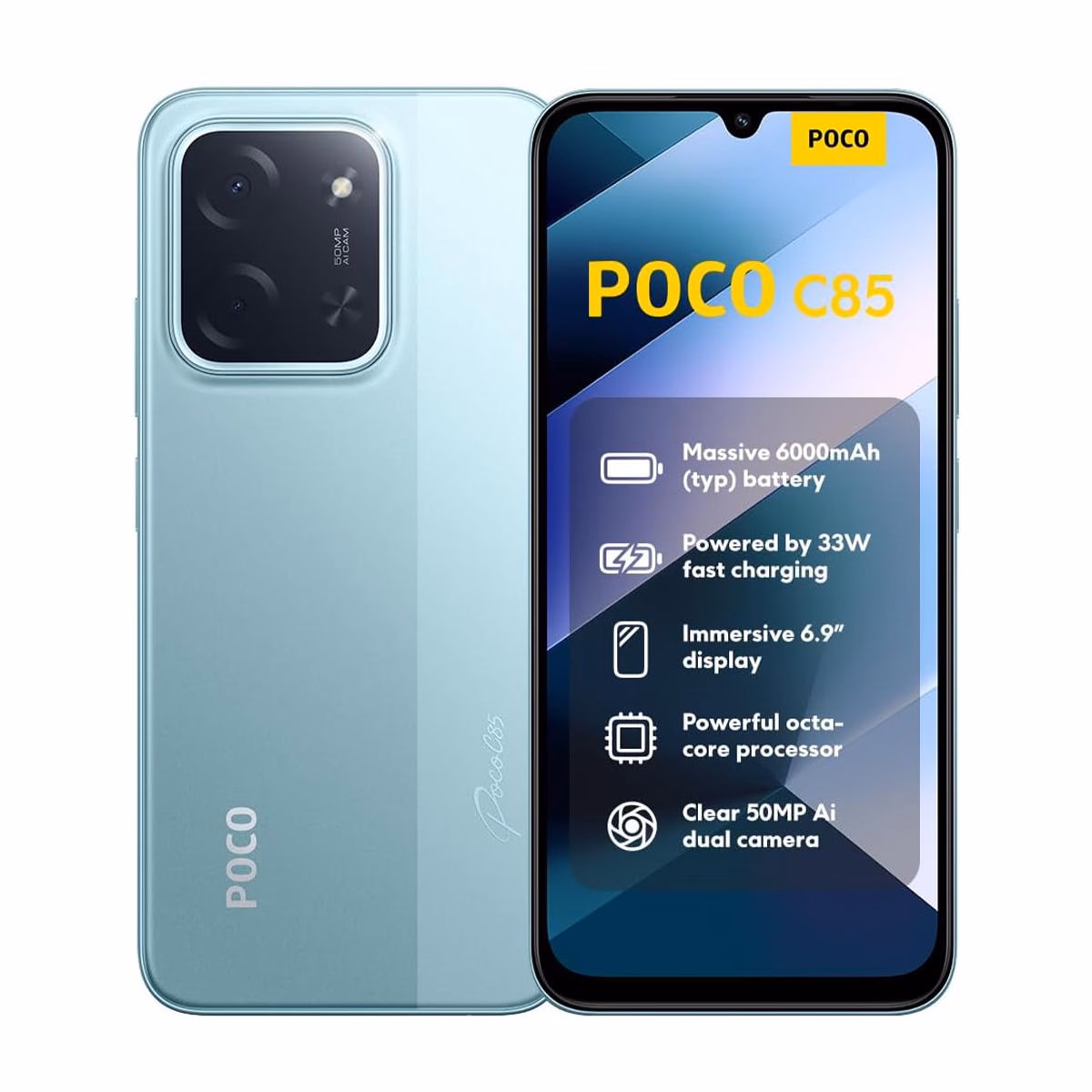 گوشی موبایل پوکو مدل C85 4G ظرفیت 256 گیگابایت رم 8 گیگابایت رنگ سبز پلازا دیجیتال