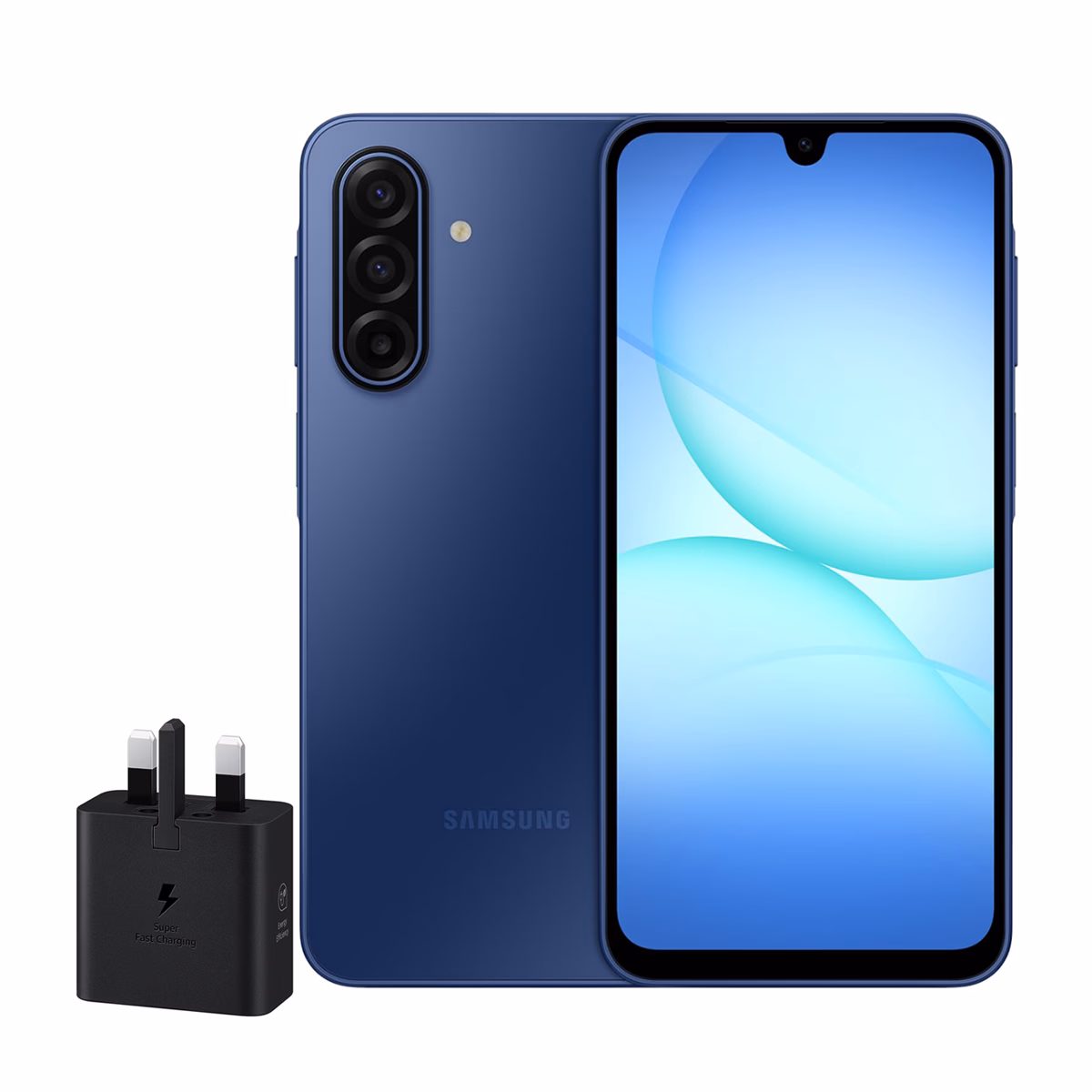 گوشی موبایل سامسونگ مدل Galaxy A17 5G ظرفیت 256 گیگابایت رم 8 گیگابایت - همراه شارژر 25 وات سامسونگ رنگ آبی پلازا دیجیتال