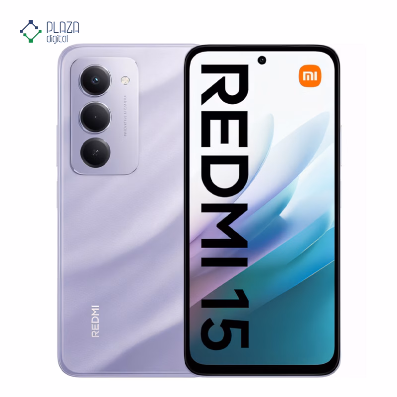 گوشی موبایل شیائومی مدل Redmi 15 4G ظرفیت 256 گیگابایت رم 8 گیگابایت رنگ بنفش پلازا دیجیتال
