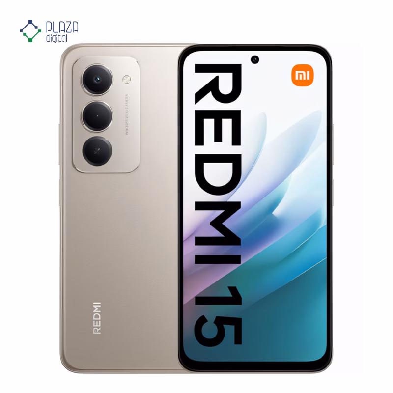 گوشی موبایل شیائومی مدل Redmi 15 4G ظرفیت 256 گیگابایت رم 8 گیگابایت رنگ خاکستری پلازا دیجیتال