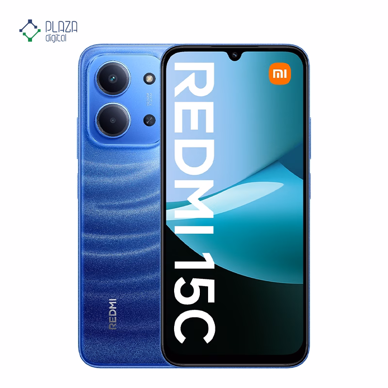 گوشی موبایل شیائومی مدل Redmi 15C 4G ظرفیت 128 گیگابایت رم 4 گیگابایت رنگ آبی پلازا دیجیتال