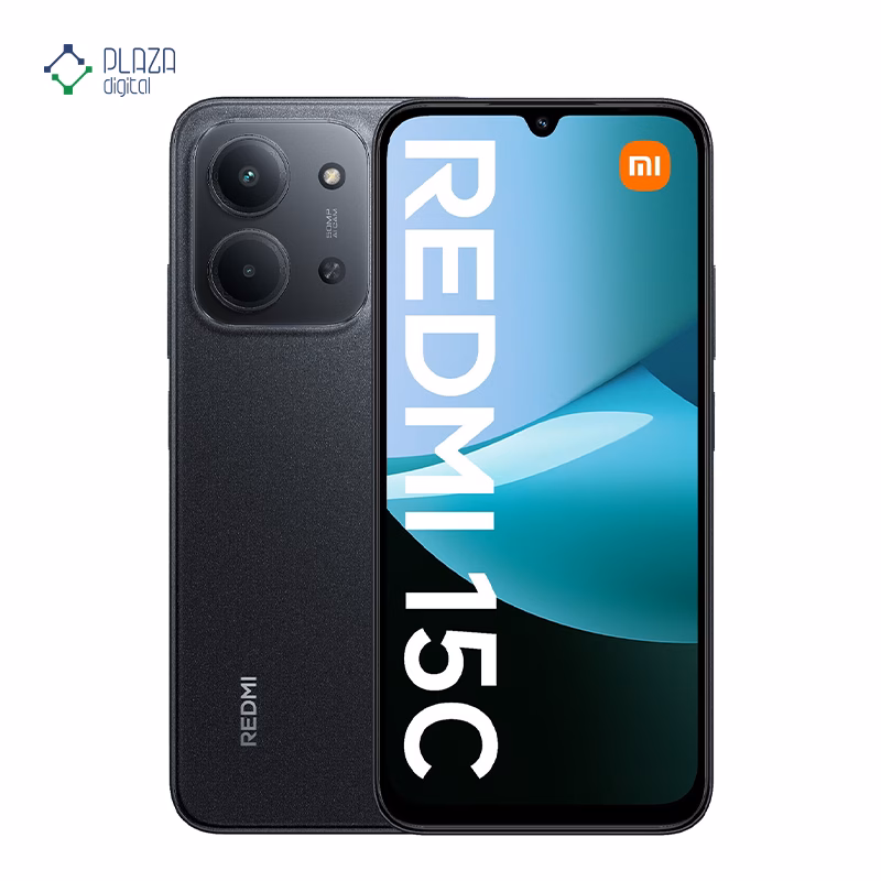 گوشی موبایل شیائومی مدل Redmi 15C 4G ظرفیت 128 گیگابایت رم 6 گیگابایت رنگ مشکی پلازا دیجیتال