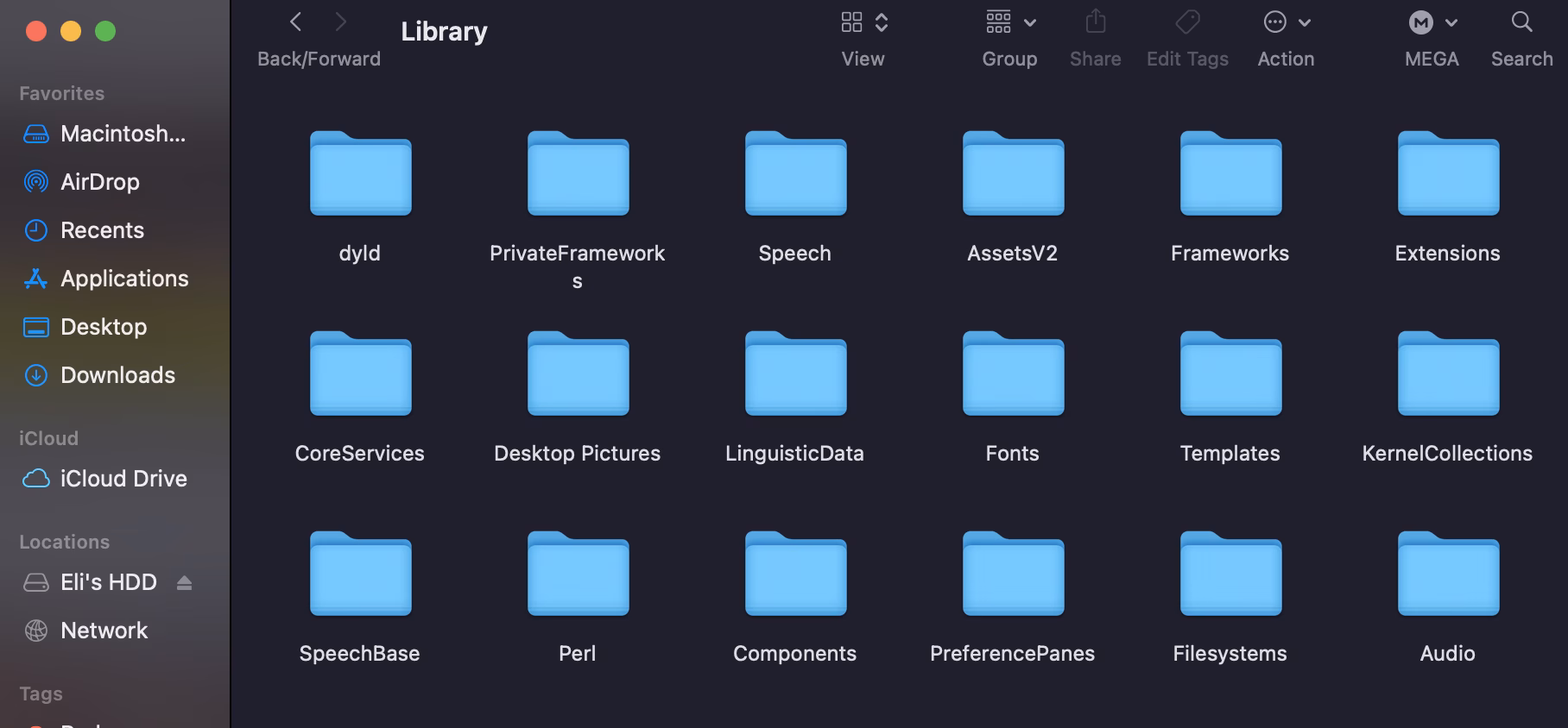 پاک کردن فایل های مرتبط از پوشه Library