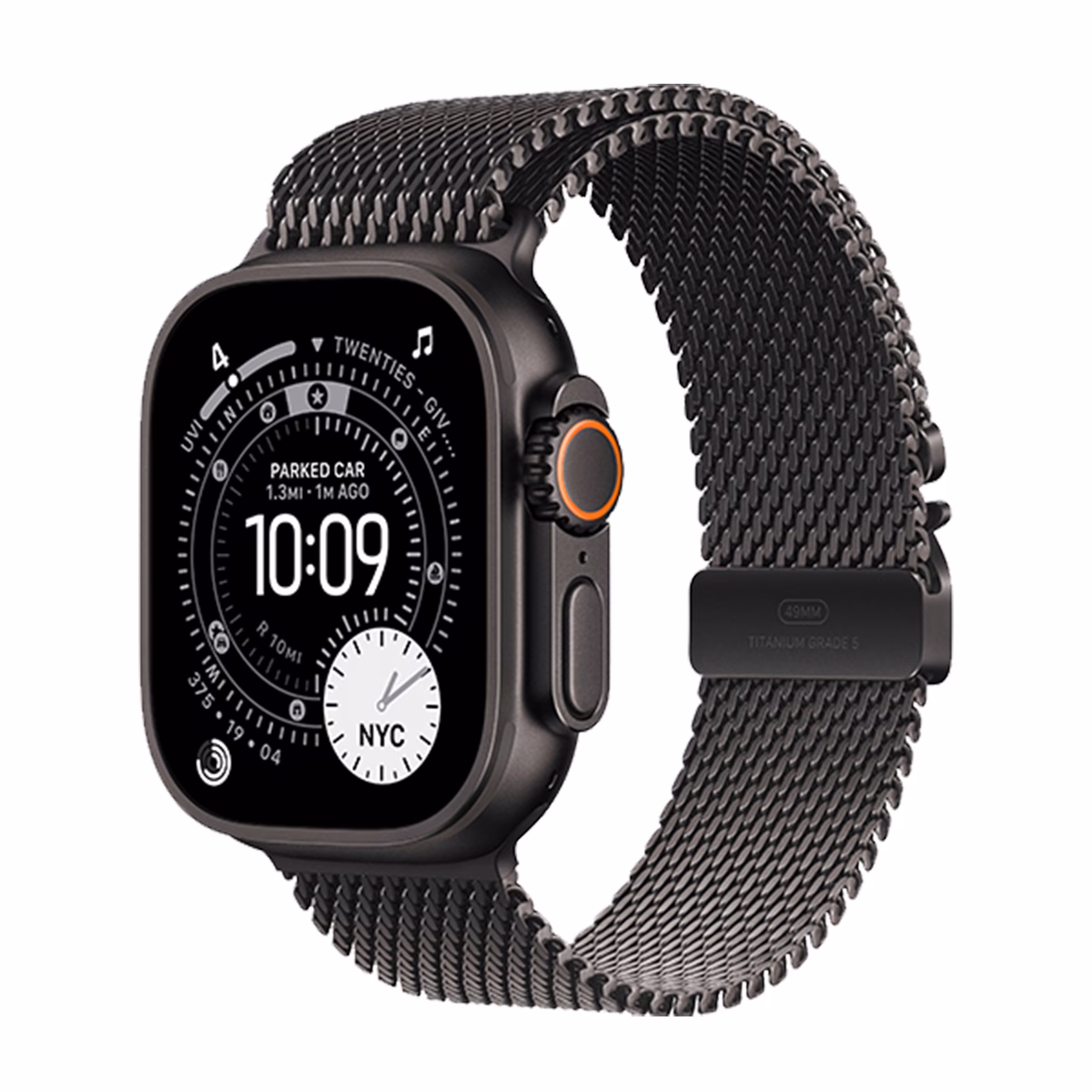 ساعت هوشمند اپل مدل Ultra 3 Titanium Milanese Loop 49mm مشکی پلازادیجیتال