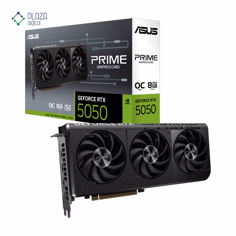 کارت گرافیک ایسوس مدل Prime GeForce RTX 5050 8GB GDDR6 OC Edition حافظه 8 گیگابایت پلازادیجیتال
